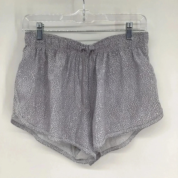 Body Women’s Athletic Running Lined Shorts Quick Dry Gray/White Size Small - Picture 1 of 7